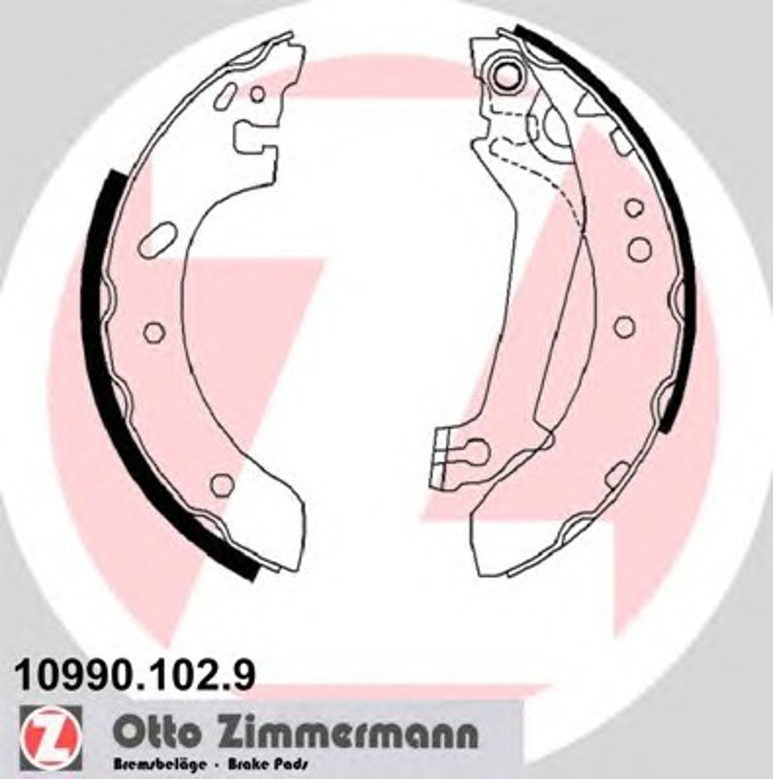Барабан тормозной ZIMMERMANN 10990.102.9