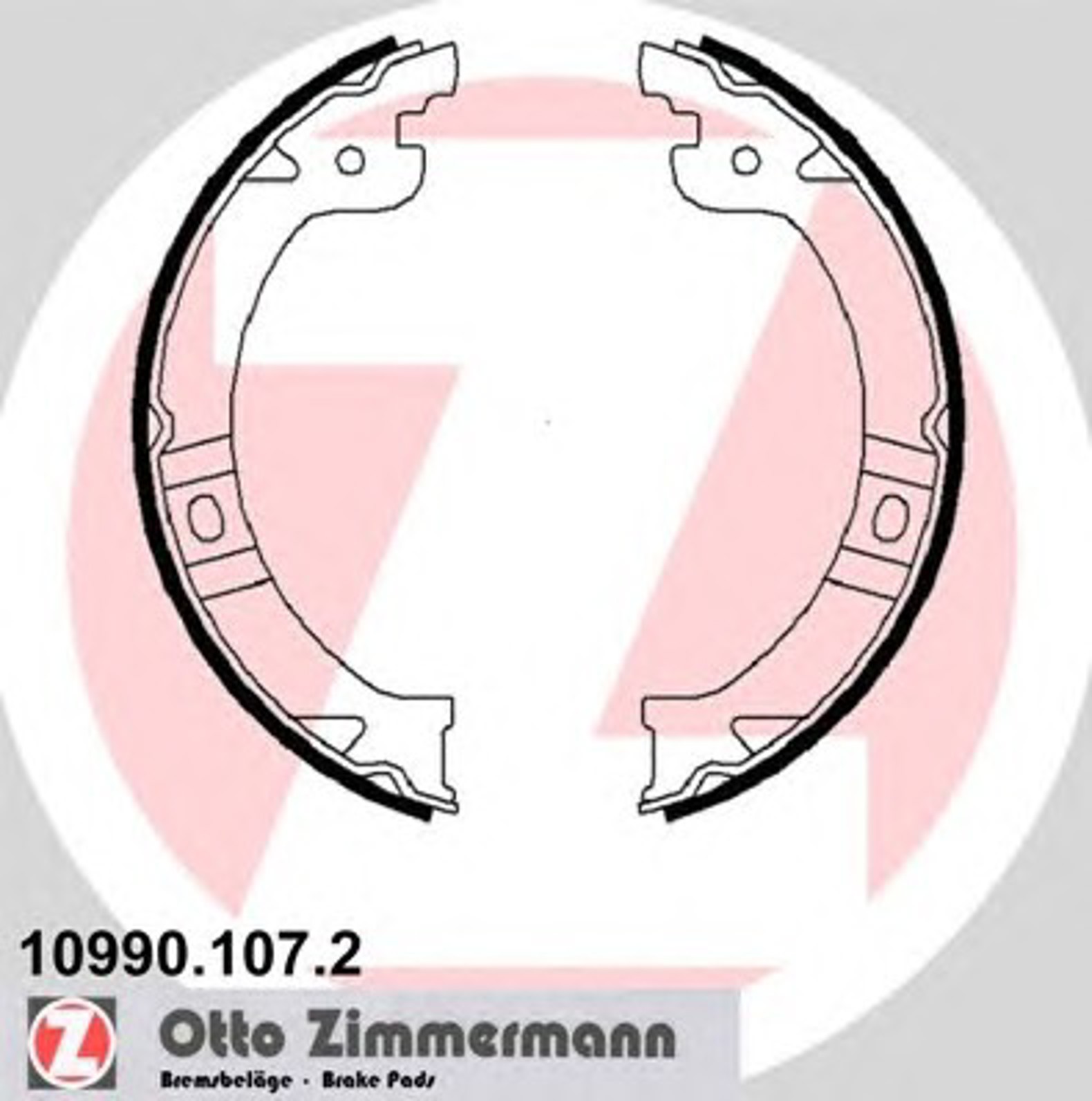 Колодки торм bb chrysler/dodg/plymouth ZIMMERMANN 10990.107.2