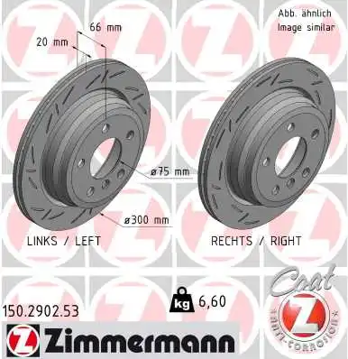 Тормозной диск bmw bmw 3 (f30 f80) 08.2012 ZIMMERMANN 150.2902.53