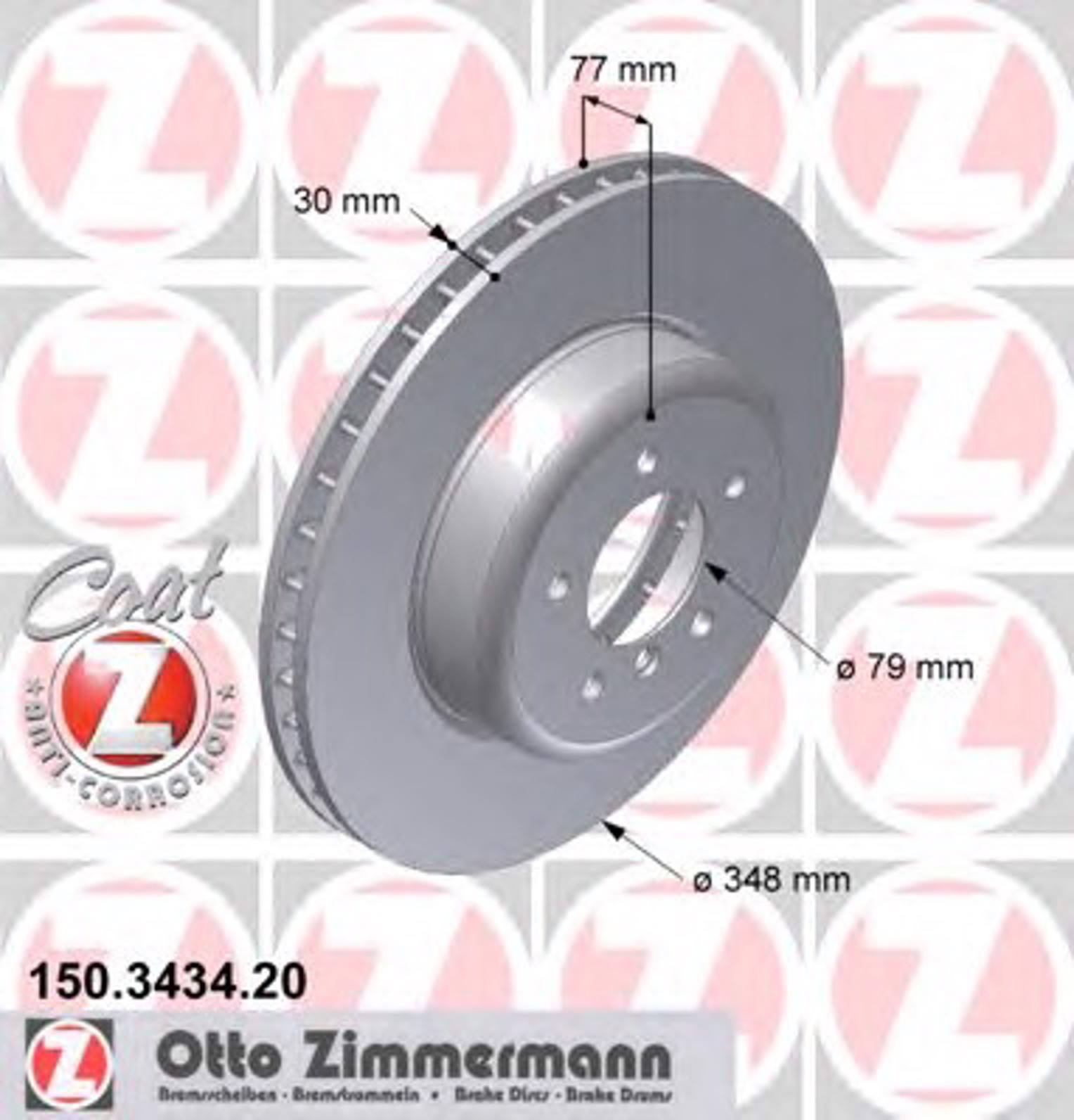 Тормозные диски ZIMMERMANN 150.3434.20