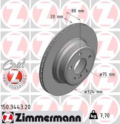 Тормозные диски ZIMMERMANN 150.3443.20