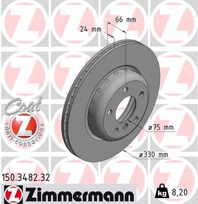 Тормозные диски ZIMMERMANN 150.3482.32