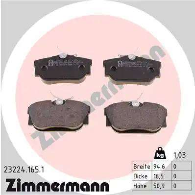 Тормозные колодки ZIMMERMANN 23224.165.1