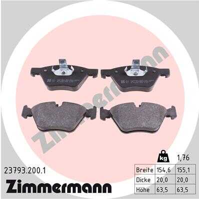 Тормозные колодки ZIMMERMANN 23793.200.1