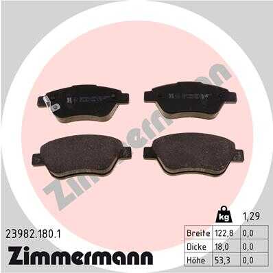 Тормозные колодки ZIMMERMANN 23982.180.1