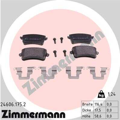 Тормозные колодки ZIMMERMANN 24606.175.2