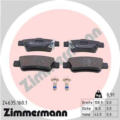 Тормозные колодки ZIMMERMANN 24635.160.1