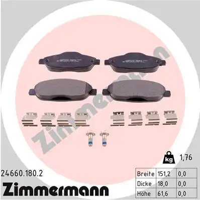 Тормозные колодки ZIMMERMANN 24660.180.2
