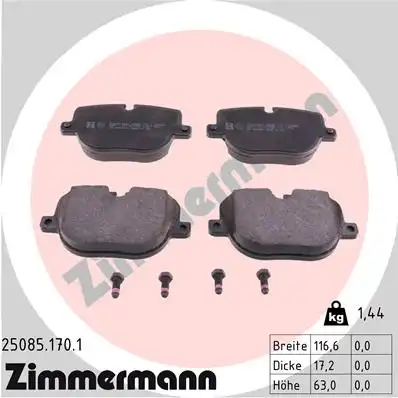 Тормозные колодки ZIMMERMANN 25085.170.1