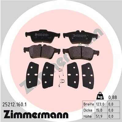 Тормозные колодки ZIMMERMANN 25212.160.1