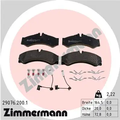 Тормозные колодки ZIMMERMANN 29076.200.1