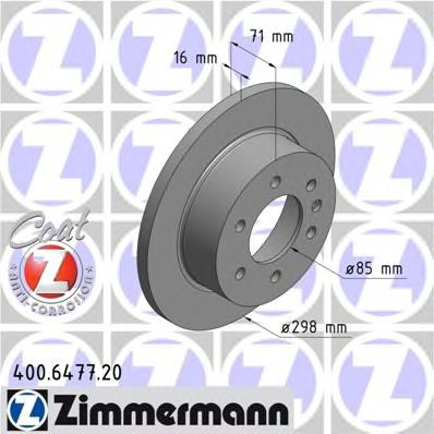 Тормозные диски ZIMMERMANN 400.6477.20