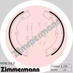 Колодки ручника ZIMMERMANN 10990.156.0