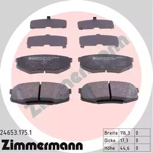 Колодки тормозные ZIMMERMANN 24653.175.1