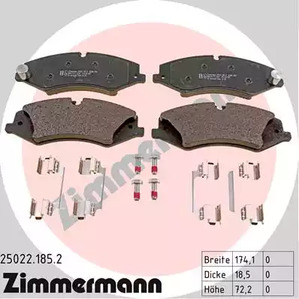 Колодки тормозные ZIMMERMANN 25022.185.2