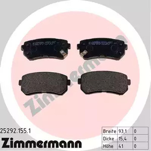 Тормозные колодки ZIMMERMANN 25292.155.1