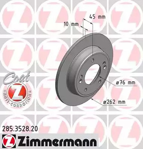 Тормозные диски ZIMMERMANN 285.3528.20