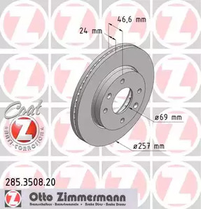 Тормозные диски ZIMMERMANN 285.3508.20