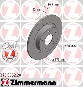 Тормозные диски ZIMMERMANN 370.3052.20