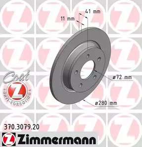 Тормозные диски ZIMMERMANN 370.3079.20