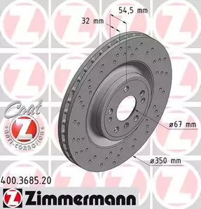 Тормозные диски ZIMMERMANN 400.3685.20